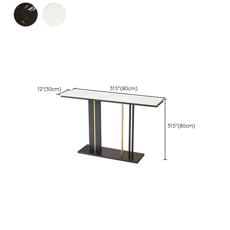 Tavolo console contemporanea rettangolare tavolo console di finitura antica in marmo