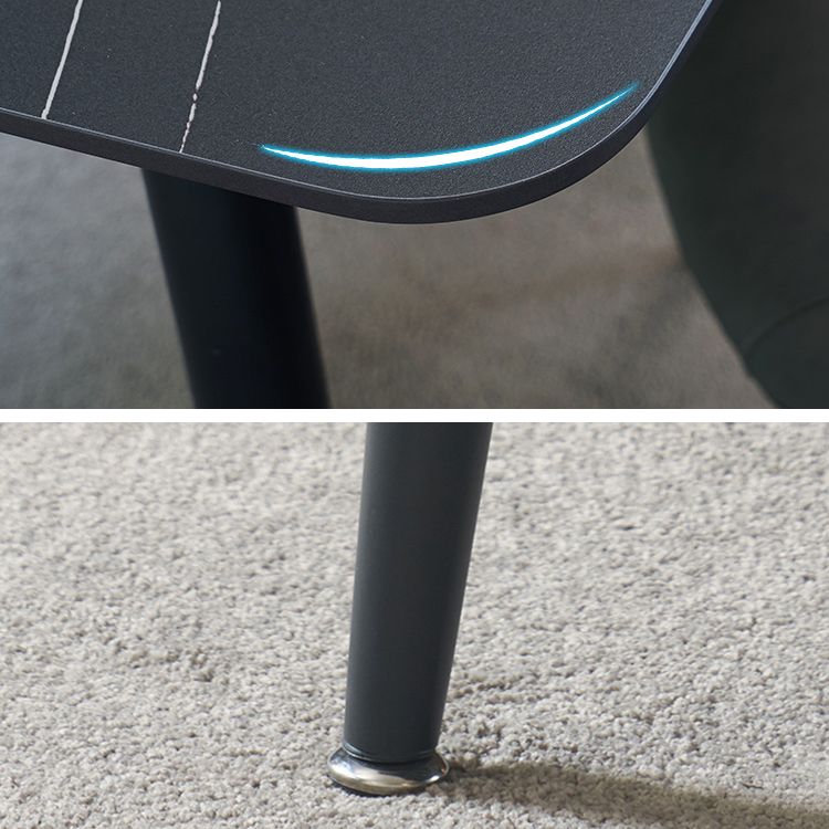 Industrial Style Dining Table 4 Legs Base Rectangle Table for Dining Room Clearhalo ' dining_table' 'Dining Tables & Seating' 'Dining Tables' 'furn' 'furn_dining_table' 'Furniture' 'furniture_dining_table' 'Kitchen & Dining Furniture' 'kitchen&dining_furn' 'kitchen' 'kitchen_dining_table' 1200x1200_255ef118-107a-49f9-ace4-28303478fc75