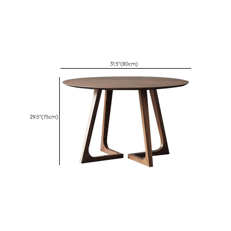 Ronde massieve houten eettafel Set 1/4/5 stukken Dinerset voor keuken