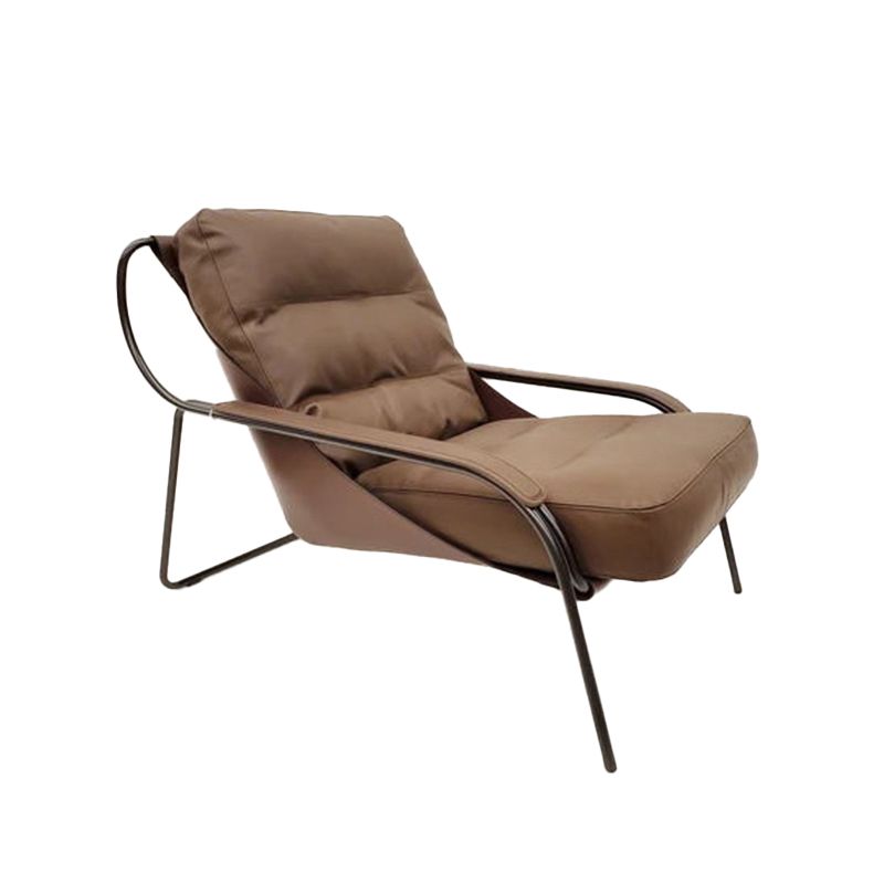 Fixed Back Lounge Chair Fabric Seat Sloped Arms Chair with Black Legs Clearhalo 'Accent Chairs' 'accent_chairs' 'Chairs & Seating' 'furn' 'furn_accent_chairs' 'Furniture' 'Living Room Furniture' 1200x1200_256312ce-ceea-4d56-99ab-f40619567c2b