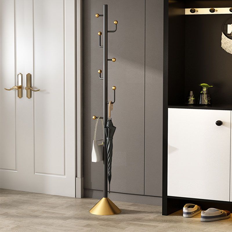 Glam Coat Rack Free Standing Coat Hook Metal Hall Stand Living Room Clearhalo 'Entry & Mudroom Furniture' 'furn' 'furn_hall_tree_coat_racks' 'Furniture' 'Hall Trees & Coat Racks' 'hall_tree_coat_racks' 1200x1200_256357ae-be7a-475f-8b54-72bbed9ed406