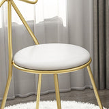 Faux lederen zijstoel Noordse ontwerp Open rug Dining zijstoel