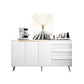 Modern Engineered Wood 33.4"H Sideboard Buffet 3-Drawer Dining Room Buffet Server