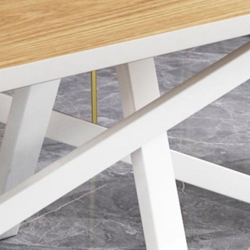 Glam Style Rectangular Office Desk Solid Wood Writing Desk for Office Clearhalo 'furn' 'furn_office_desk' 'Furniture' 'Office Desks' 'Office Furniture' 'office_desk' 1200x1200_256528b4-cc06-4ef3-935d-faeef94dca23