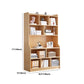 Contemporary Style Standard Bookshelf 11.8-Inch Wide Engineered Wood Bookcase for Home