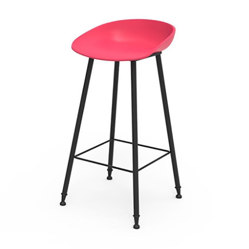 Modern Backrest Counter Stool Iron Cafe Bar Stool with Pedal and Acrylic Seat Clearhalo 'Bar Furniture' 'Bar Stools' 'bar_stools' 'furn' 'furn_bar_stools' 'Furniture' 'Kitchen & Dining Furniture' 1200x1200_25668f57-471b-4fe5-8da0-de44dcd9c182