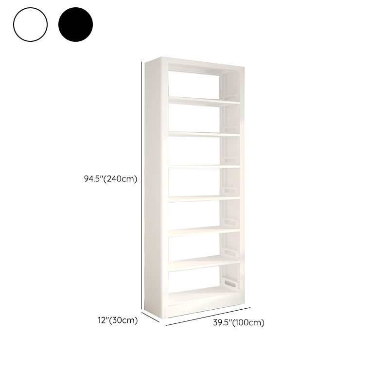 Modern Open Back Bookshelf Vertical Metal Bookcase with Shelves Clearhalo 'Bookcases' 'furn' 'furn_bookcases' 'Furniture' 'Office Furniture' 1200x1200_256891ea-c18e-4e2a-a4d6-0f71ea0a6c66