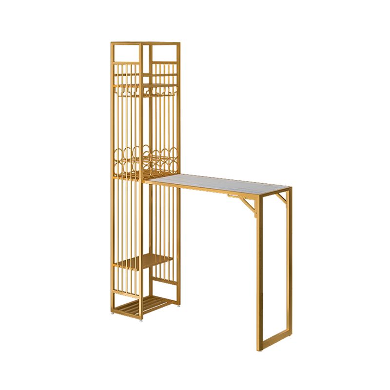 Modern Style Bar Table Set 1/2 Pieces Rectangle Bar Table with Upholstered Stool Clearhalo 'Bar Furniture' 'furn' 'furn_home_bar_bar_sets' 'Furniture' 'Home Bars & Bar Sets' 'home_bar_bar_sets' 'Kitchen & Dining Furniture' 1200x1200_256baf95-c645-4ad0-902b-ac7c55a77a11