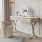 Glam Makeup Vanity Desk Table Stone Top Dressing Table with Drawer