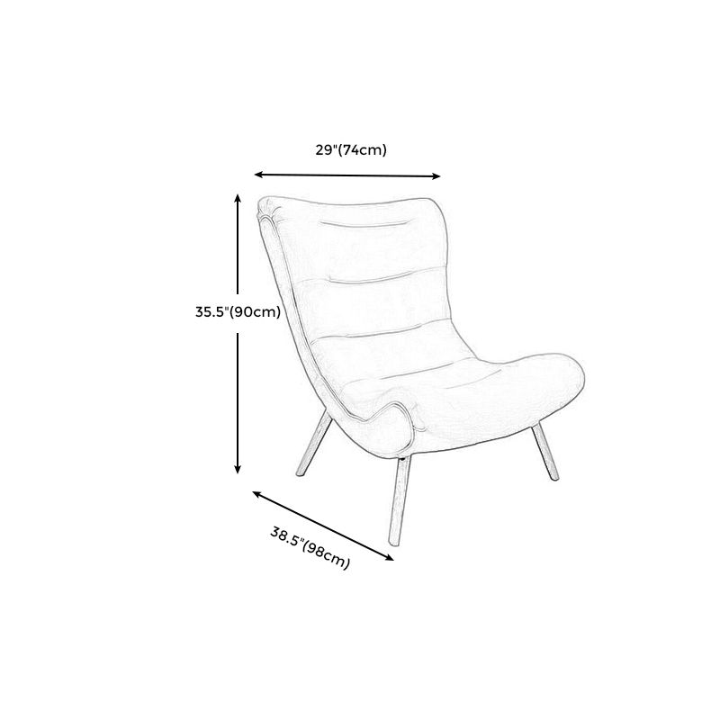 Sedia accento senza braccio imbottita soggiorno sedia del divano dormiente in 40 "l x 32" w x 29,5 "h