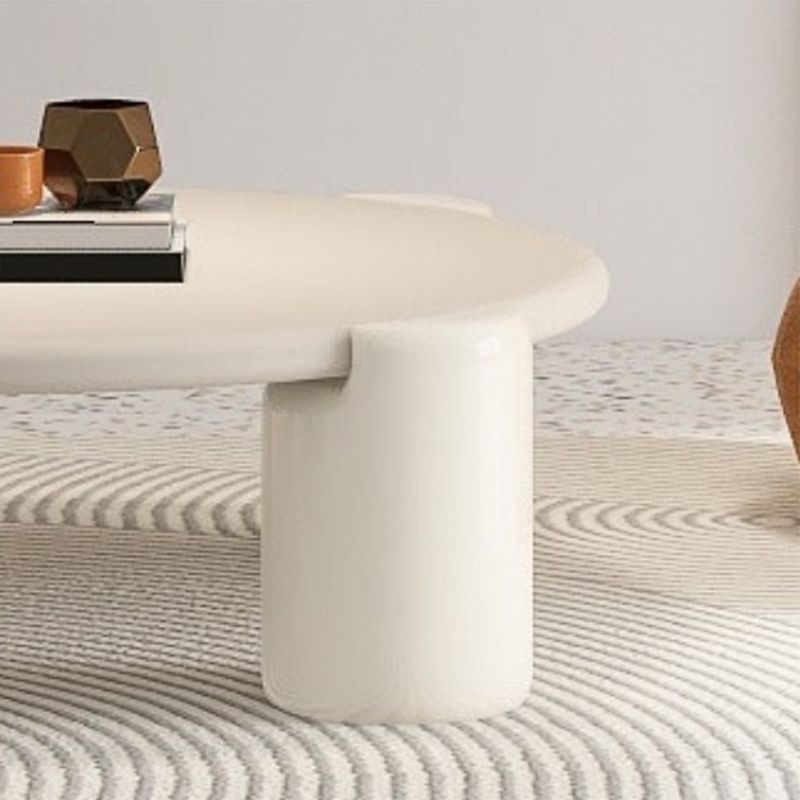 Contemporary Round Beige Coffee Table with 4 Legs Wooden Coffee Table Clearhalo 'Coffee & Accent Tables' 'Coffee Tables' 'coffee_tables' 'furn' 'furn_coffee_tables' 'Furniture' 'Living Room Furniture' 1200x1200_25712b6b-672f-431c-b07f-b6d2c45bf070