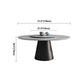 Contemporary Style Marble Table Round Pedestal Base Dining Table with Turntable Clearhalo ' dining_table' 'Dining Tables & Seating' 'Dining Tables' 'furn' 'furn_dining_table' 'Furniture' 'furniture_dining_table' 'Kitchen & Dining Furniture' 'kitchen&dining_furn' 'kitchen' 'kitchen_dining_table' 1200x1200_25742058-9fa5-4a6d-95c2-ec7275884590