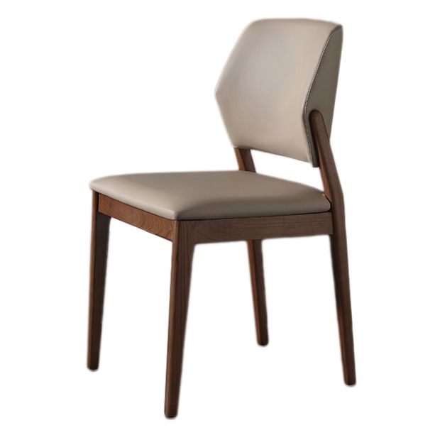Faux Leather Dining Side Chair Modern Kitchen Side Dining Chairs