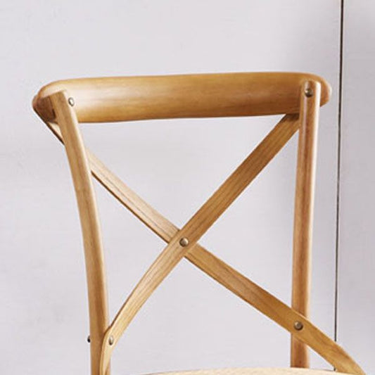 Sedia laterale incrociato tradizionale sedia da cucina da pranzo in legno