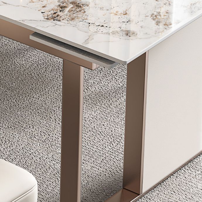 Luxury Sintered Stone Dining Table Extendable Rectangle Table with Double Pedestal Base Clearhalo ' dining_table' 'Dining Tables & Seating' 'Dining Tables' 'furn' 'furn_dining_table' 'Furniture' 'furniture_dining_table' 'Kitchen & Dining Furniture' 'kitchen&dining_furn' 'kitchen' 'kitchen_dining_table' 1200x1200_2576e0c4-8f67-4673-8073-04fc6b795785