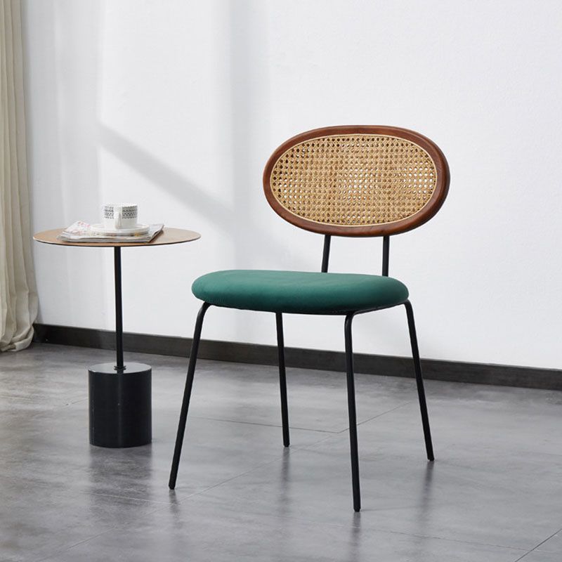 Fabric Dining Chairs Industrial Style Open Back Dining Side Chair Clearhalo 'Dining Chairs' 'Dining Tables & Seating' 'dining_chair' 'furn' 'furn_dining_chair' 'Furniture' 'Kitchen & Dining Furniture' 1200x1200_25787662-86b1-4c62-97a3-a31732be44b8