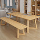 Solid Wood Top Dining Table Traditional Luxury Table with Pine Wood Sled Base Clearhalo 'Dining Tables & Seating' 'Dining Tables' 'dining_table' 'furn' 'furn_dining_table' 'Furniture' 'furniture_dining_table' 'Kitchen & Dining Furniture' 'kitchen' 'kitchen_dining_table' 1200x1200_257906e3-61e5-40ed-bf5b-7a674ca51a9d