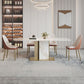 Luxurious Sintered Stone Top Dining Set Rectangle 1/4/5/7 Pieces Dinette Table Set Clearhalo 'Dining Room Sets' 'Dining Tables & Seating' 'dining_room_set' 'furn' 'furn_dining_room_set' 'Furniture' 'Kitchen & Dining Furniture' 1200x1200_257a2311-e989-47da-a48d-1beeea070741