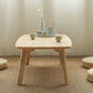 11"H Contemporary Coffee Table Solid Wood Coffee Cocktail Table