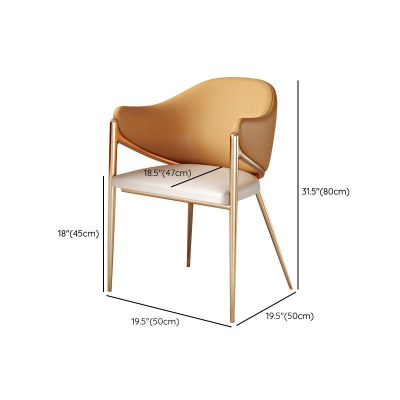 Eigentijdse stijl armstoel metalen eetkamerstoel voor thuis