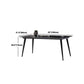 Contemporary Dining Table Set 1/4/5/7 Pcs Black Sintered Stone Top Table with Side Chairs Clearhalo 'Dining Room Sets' 'Dining Tables & Seating' 'dining_room_set' 'furn' 'furn_dining_room_set' 'Furniture' 'Kitchen & Dining Furniture' 1200x1200_257dcef1-6e59-44a4-a331-3ca2fb16d752