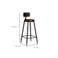 Contemporary Bar Stools Armless Dining Stools with Metal Base