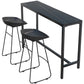 Balcony Bar Height Counter Height Table Modern Rectangle Footrest Pub Table Clearhalo 'Bar Furniture' 'Bar Tables' 'bar_tables' 'furn' 'furn_bar_tables' 'Furniture' 'furniture_bar_tables' 'Kitchen & Dining Furniture' 1200x1200_25810de2-4be9-43a7-8a46-9b4c127926bf