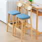Scandinavian Matte Finish Upholstered Counter Height Stool Home Solid Wood Bar Stool Clearhalo 'Bar Furniture' 'Bar Stools' 'bar_stools' 'furn' 'furn_bar_stools' 'Furniture' 'furniture_bar_stools' 'Kitchen & Dining Furniture' 1200x1200_258317e6-54de-4476-bc26-2e1b8468ccc2