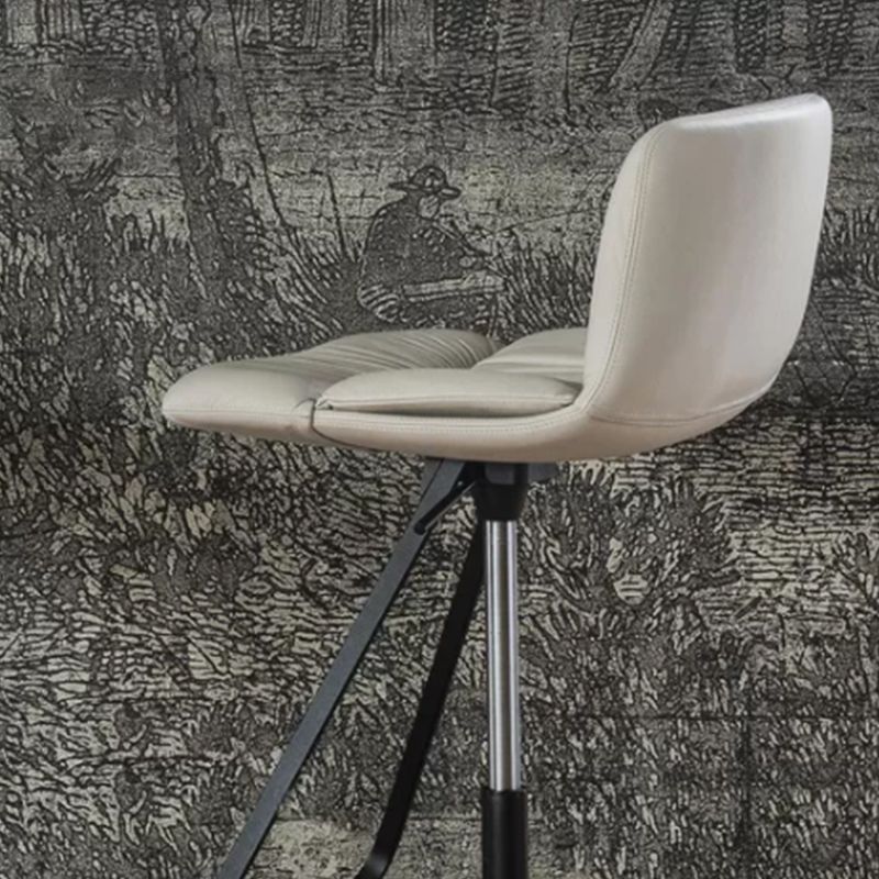 Industrial Style Adjustable Bar Stool Leather Counter Bar Stool with Metal Legs for Home Clearhalo 'Bar Furniture' 'Bar Stools' 'bar_stools' 'furn' 'furn_bar_stools' 'Furniture' 'Kitchen & Dining Furniture' 1200x1200_2584a9a0-5a21-4658-aab0-0eb041cb2a1b