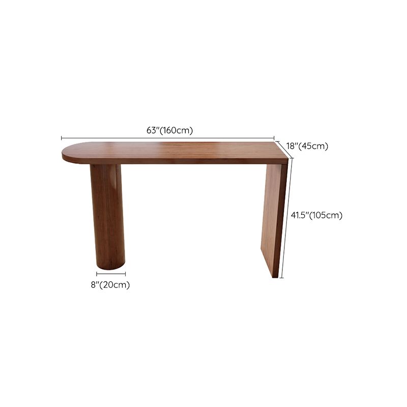 Modern Free Form Bar Table Set 1/3 Pcs Pine Solid Wood Bar Table and Stools in Brown Clearhalo 'Bar Furniture' 'furn' 'furn_home_bar_bar_sets' 'Furniture' 'Home Bars & Bar Sets' 'home_bar_bar_sets' 'Kitchen & Dining Furniture' 1200x1200_2586e53f-3a10-4e33-b6bc-82039d38e793