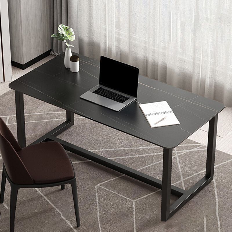 Desca da ufficio contemporanea rettangolo antico finitura di computer