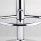 Modern Bucket Adjustable Height Swivel Bar Stool with Metal Base