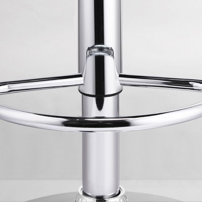 Modern Bucket Adjustable Height Swivel Bar Stool with Metal Base