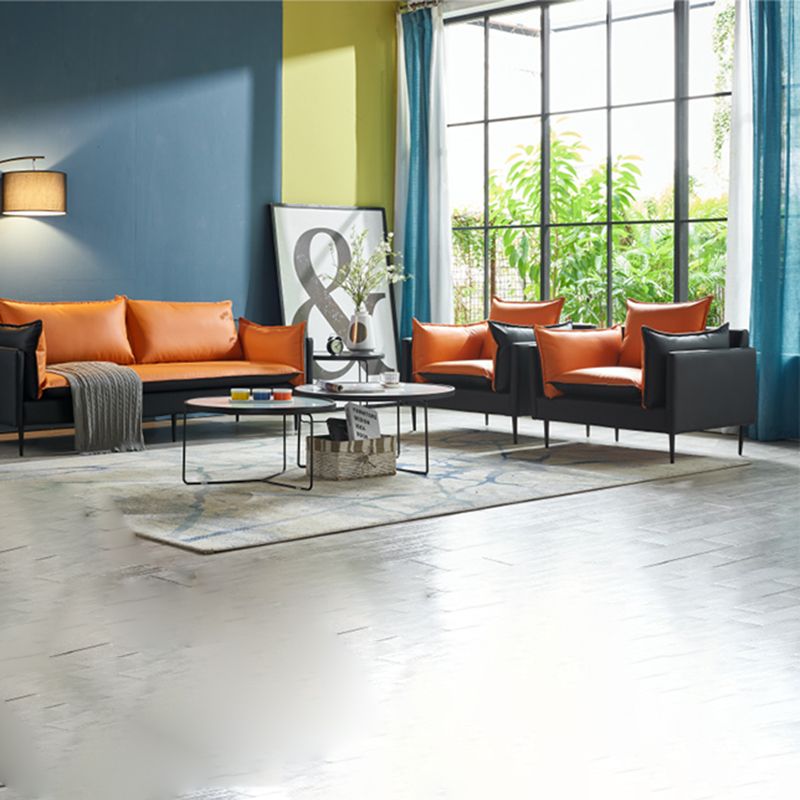 SOFA DI CITTURA FUCCHIO 33,46 "D X 33.46" di divano a braccio quadrato per soggiorno