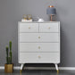 Solid Wood Accent Chest with 4/5/6/7 Drawers and Straight Legs