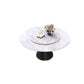Metal Pedestal Table Convertible Dining Table for Dining Room
