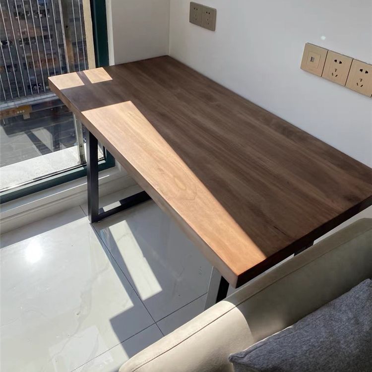 Rectangular Desk Solid Wood Top Black Metal Legs for Bedroom Clearhalo 'furn' 'furn_office_desk' 'Furniture' 'Office Desks' 'Office Furniture' 'office_desk' 1200x1200_258af897-3b58-4c67-bae2-a7c3b63f05e4