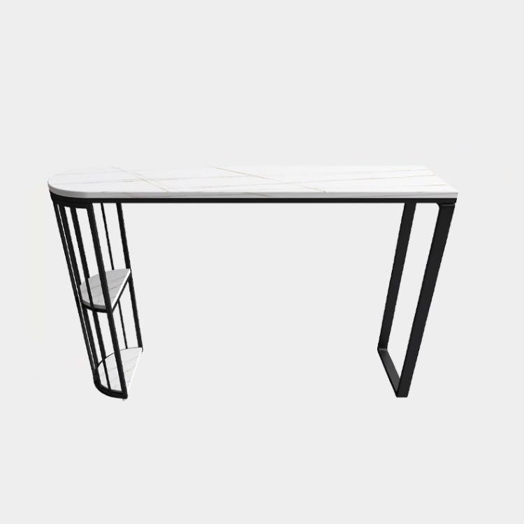 Modern Bar Table Set 1/3/5 Pieces Rectangle Stone Counter Table with Stools for Kitchen Clearhalo 'Bar Furniture' 'furn' 'furn_home_bar_bar_sets' 'Furniture' 'Home Bars & Bar Sets' 'home_bar_bar_sets' 'Kitchen & Dining Furniture' 1200x1200_258be0f7-7a3f-4530-afcc-d8022276f10e