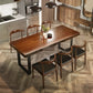 Modern 1/5/7 Pieces Dining Set Rectangle Pine Wood Dining Table for Kitchen