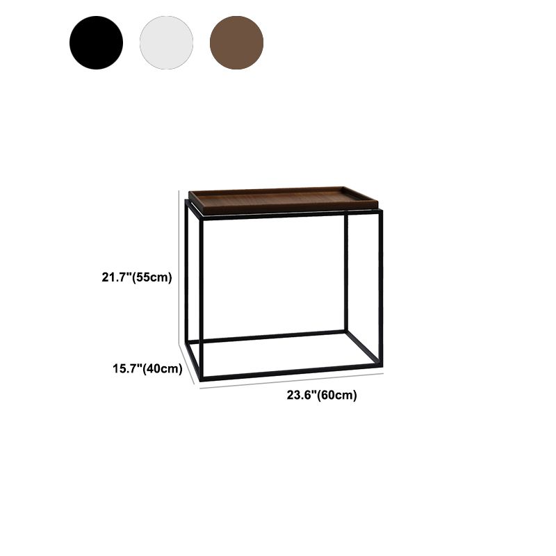 Tavolino moderno in legno tavolino rettangolare a forma di cocktail pieghevole