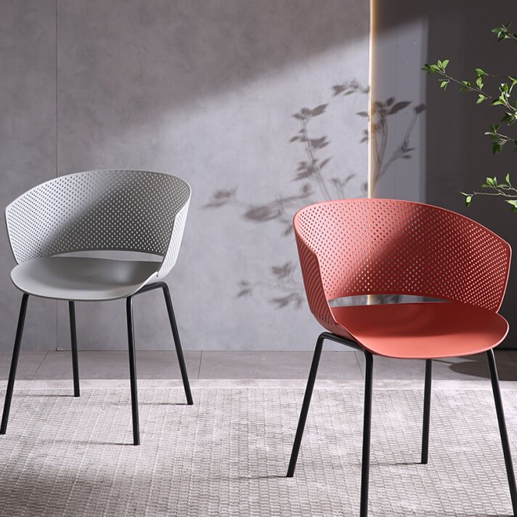 Contemporary Dining Arm Chair Open Back Side Chair with Metal Legs for Kitchen Clearhalo ' kitchen&dining_furn' 'Dining Chairs' 'Dining Tables & Seating' 'dining_chair' 'furn' 'furn_dining_chair' 'Furniture' 'furniture_dining_chair' 'Kitchen & Dining Furniture' 'kitchen' 1200x1200_258cd0f7-ed14-437a-b8f3-34dadc142268