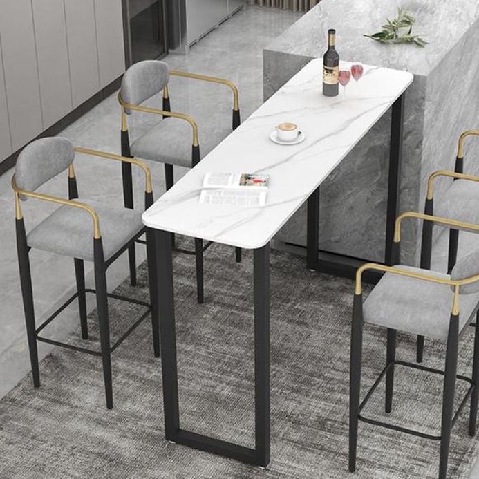 Contemporary Kitchen Dining Arm Chair Upholstered Dining Chair in Grey