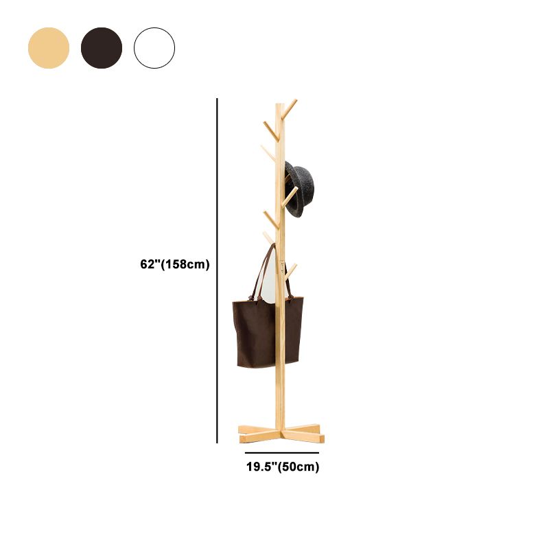 Wooden Hall Stand Entryway Hook Tripod Steady Hall Tree Coat Hanger Clearhalo 'Entry & Mudroom Furniture' 'furn' 'furn_hall_tree_coat_racks' 'Furniture' 'Hall Trees & Coat Racks' 'hall_tree_coat_racks' 1200x1200_2590ad95-941a-44e4-b15c-2572bc2aa0ac
