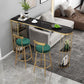 Modern Bar Dining Table Indoor Bar Height Table with Iron Base 42-Inch Top Clearhalo 'Bar Furniture' 'Bar Tables' 'bar_tables' 'furn' 'furn_bar_tables' 'Furniture' 'furniture_bar_tables' 'Kitchen & Dining Furniture' 'kitchen&dining_furn' 'kitchen' 1200x1200_2591d4c1-95f3-48e6-a1f4-356d7a2c41cb
