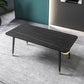 Glam Stone Rectangle Dining Table Matte Finish Home Table with 4 Legs Clearhalo 'Dining Tables & Seating' 'Dining Tables' 'dining_table' 'furn' 'furn_dining_table' 'Furniture' 'furniture_dining_table' 'Kitchen & Dining Furniture' 'kitchen' 'kitchen_dining_table' 1200x1200_2591df1d-598d-4be1-a851-4eb81b00b41e