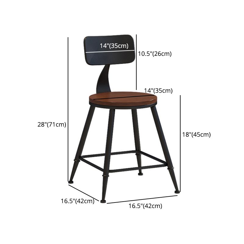 Industrial Style Barstool Indoor Metal 4 Legs Bar Stool for Coffee Shop Clearhalo 'Bar Furniture' 'Bar Stools' 'bar_stools' 'furn' 'furn_bar_stools' 'furniture_bar_stools' 'Kitchen & Dining Furniture' 'kitchen&dining_furn' 'kitchen' 'kitchen_furn' Furniture' 1200x1200_2593b318-9961-4385-99b3-3f023139043f