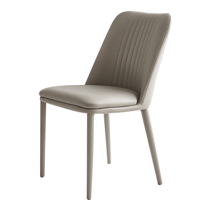 Leather Dining Chair Minimalist Style Armless Solid Back Chair for Home Clearhalo 'Dining Chairs' 'Dining Tables & Seating' 'dining_chair' 'furn' 'furn_dining_chair' 'Furniture' 'Kitchen & Dining Furniture' 1200x1200_259425b8-5b0a-40fd-ba64-70f00d96902c