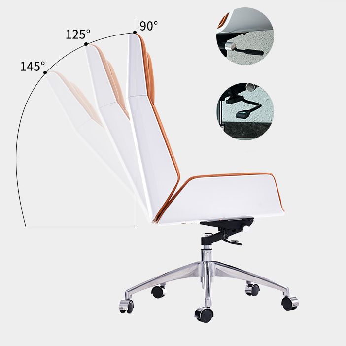 High Back Executive Chair Contemporary Armless Chair with Wheels Clearhalo 'furn' 'furn_office_chair' 'Furniture' 'Office Chairs' 'Office Furniture' 'office_chair' 1200x1200_259462e9-5f06-4d3d-8493-0d4f08c8c8ed