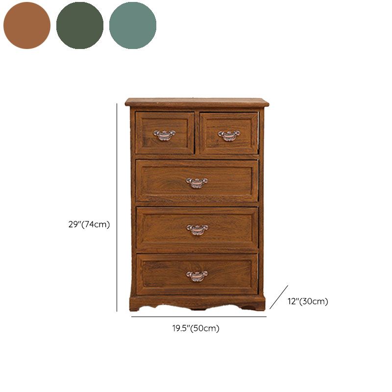 Cassapanca verticale in legno da camera da letto nautica da 12 pollici con cassetti