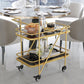 29.92" High Contemporary Prep Table Rolling Metal Prep Table for Kitchen Clearhalo 'furn' 'furn_kitchen_islands_carts' 'Furniture' 'Kitchen & Dining Furniture' 'Kitchen Islands & Carts' 'kitchen_islands_carts' 1200x1200_2597b670-4f4b-4518-a987-4a7bd74f4995